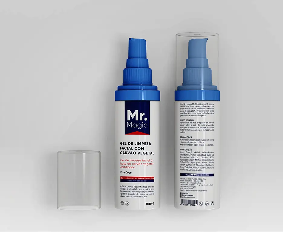 MR. MAGIC - Gel de Limpeza Facial com Carvão Vegetal